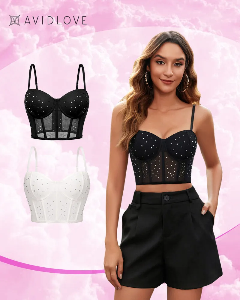 2 Pack Corset Tops Push Up Bustiers