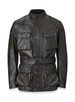 Belstaff Trialmaster Men's Leather Jacket - Antique Black