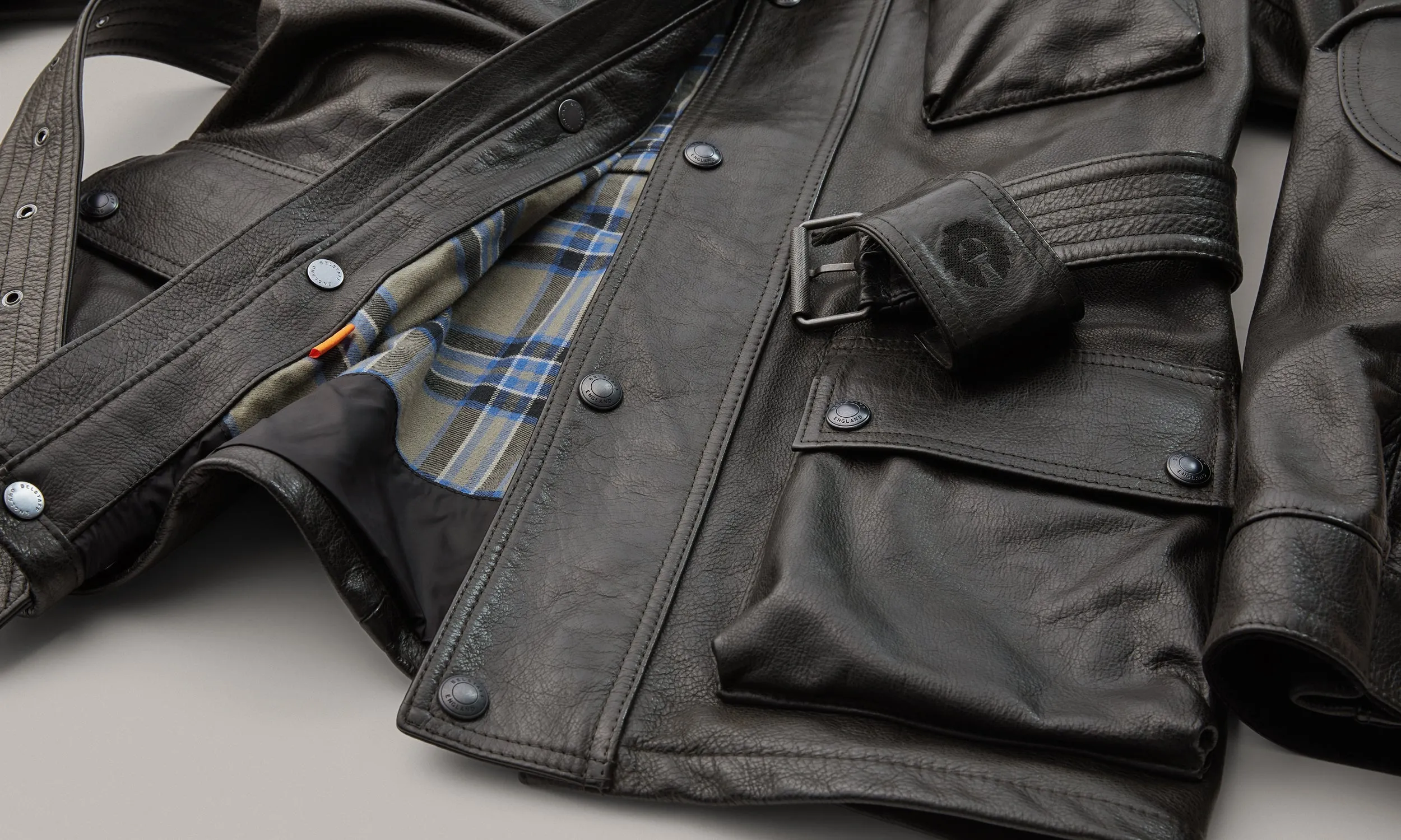 Belstaff Trialmaster Men's Leather Jacket - Antique Black