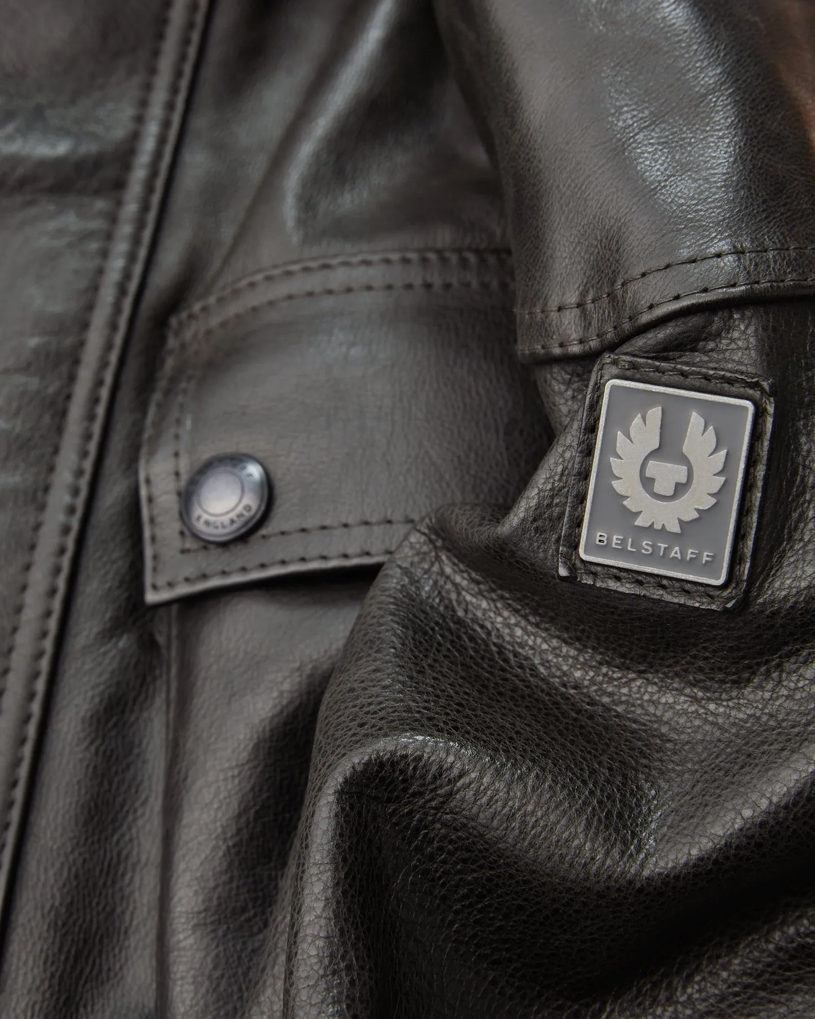 Belstaff Trialmaster Men's Leather Jacket - Antique Black