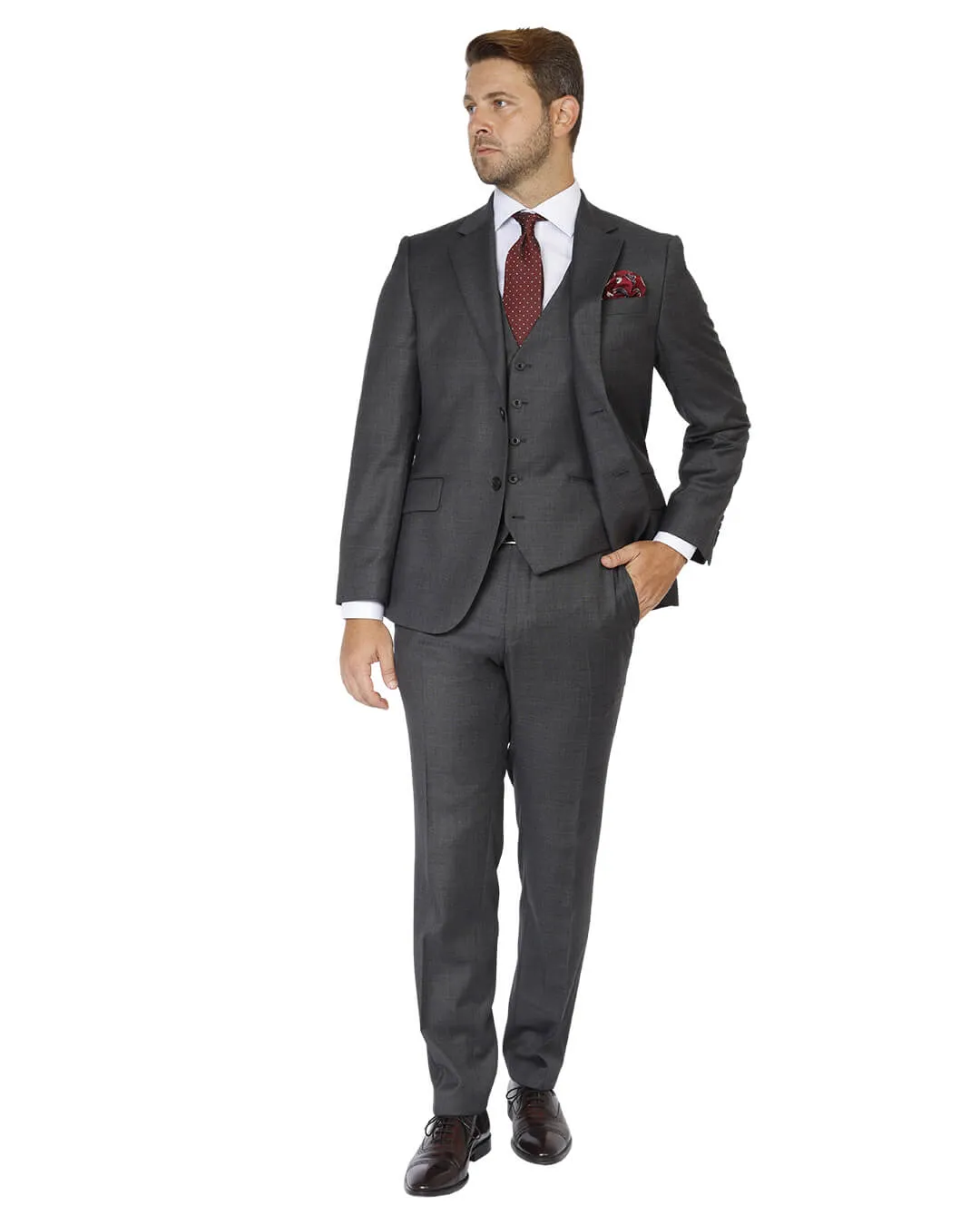 Charcoal Dormeuil Sharkskin Suit
