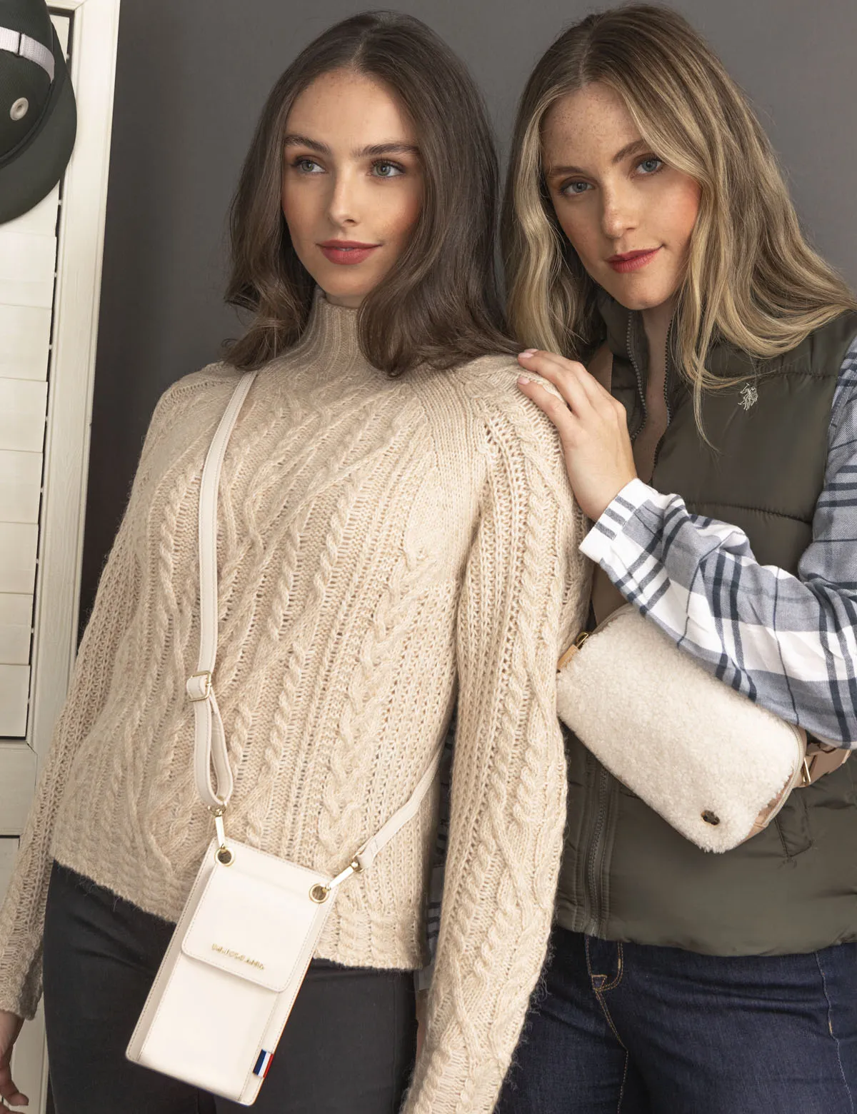CHUNKY MOCK NECK CABLE SWEATER