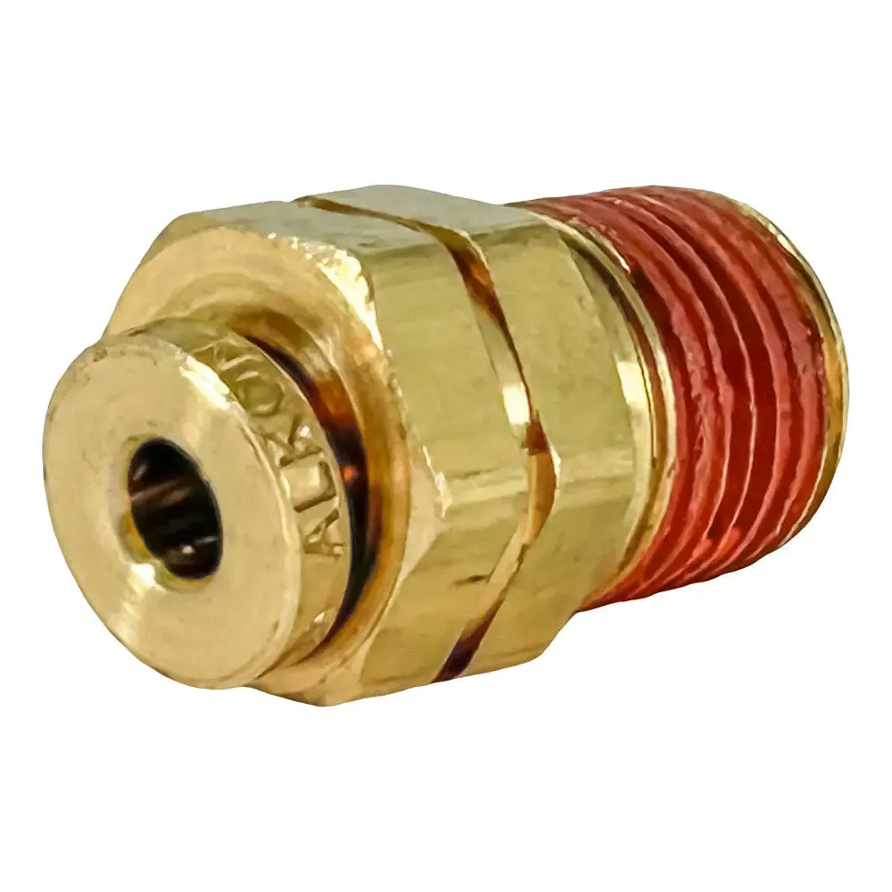Coats OEM Brass Fitting - 1/8 NPT Male Straight with Push Lock