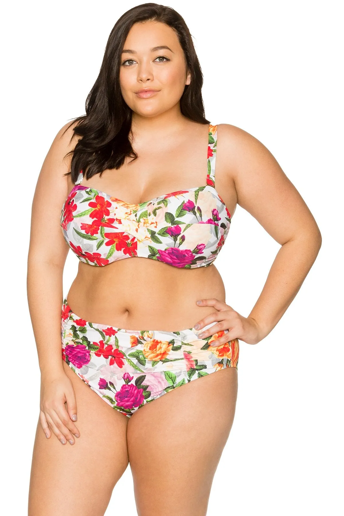Curve Rose Garden Shoreline Shirred Bottom
