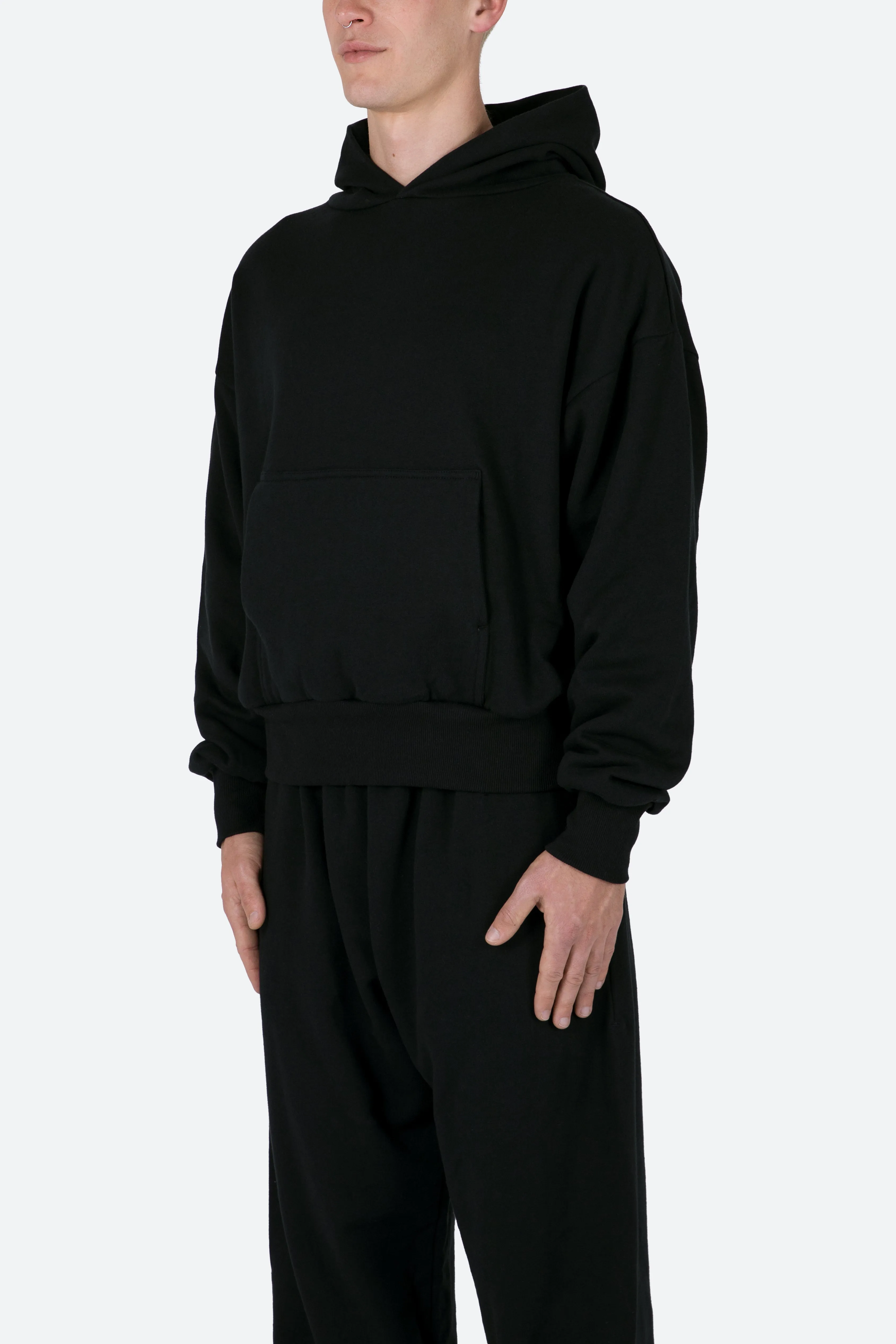 Double Layer Hoodie - Black