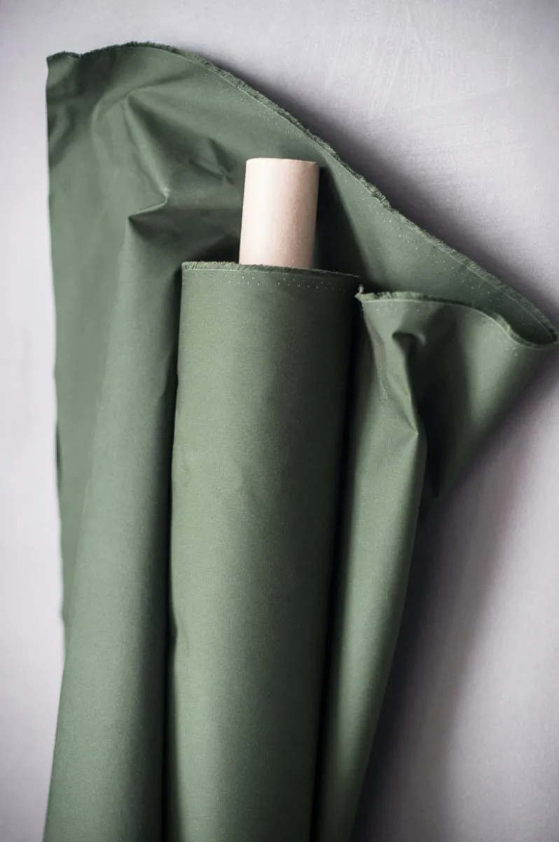 Dry Organic Cotton Oilskin / Fern