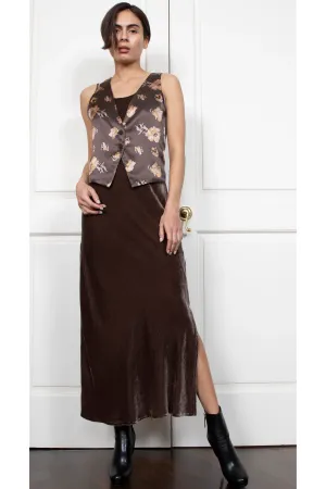 Gold Hawk Silk Vest