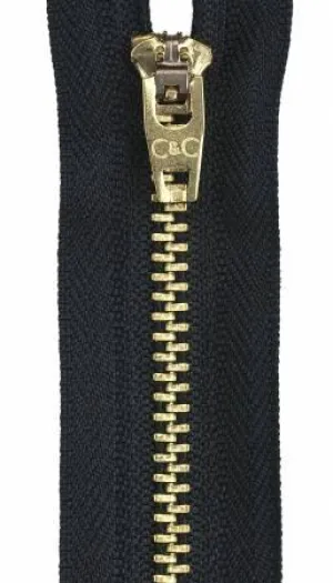Jean Zipper 7in Black