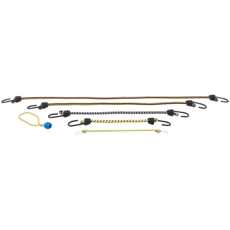 Keeper Assorted Bungee Cord Set 20 in. L X 0.374 in. 20 pk