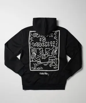 Keith Haring Crack Is Wack Hoodie - Black