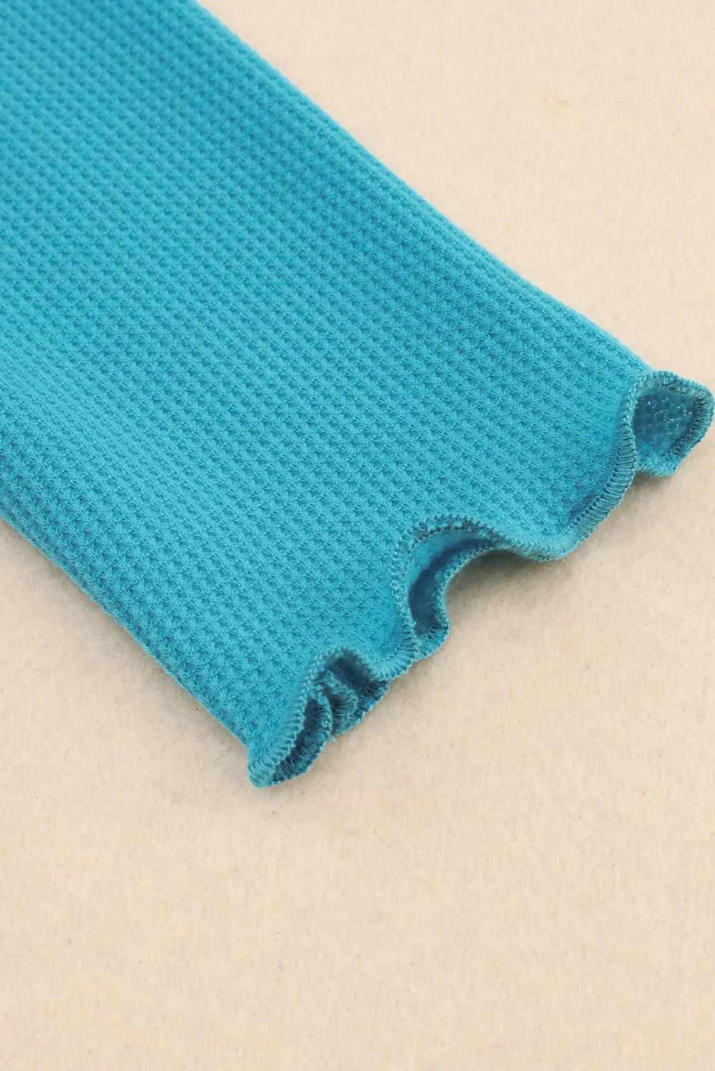 Knit Long Sleeve Henley Top
