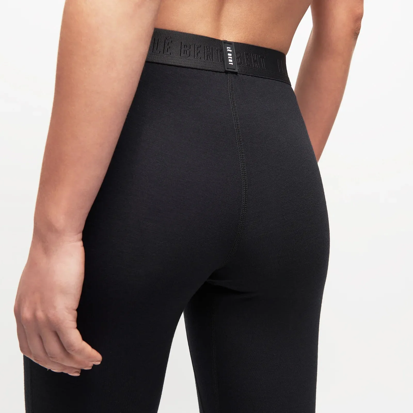 Le Bent Womens Core Lightweight 3/4 Bottom Base Layer Black