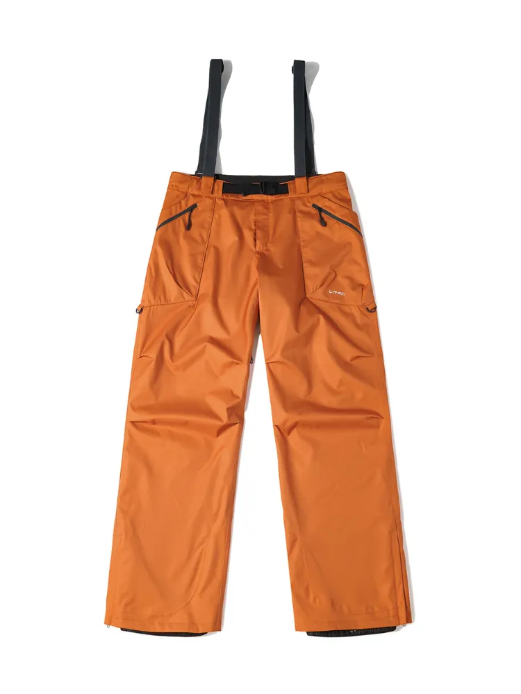 Unisex LITAN Alpine Orange Teflon Suspender Pants