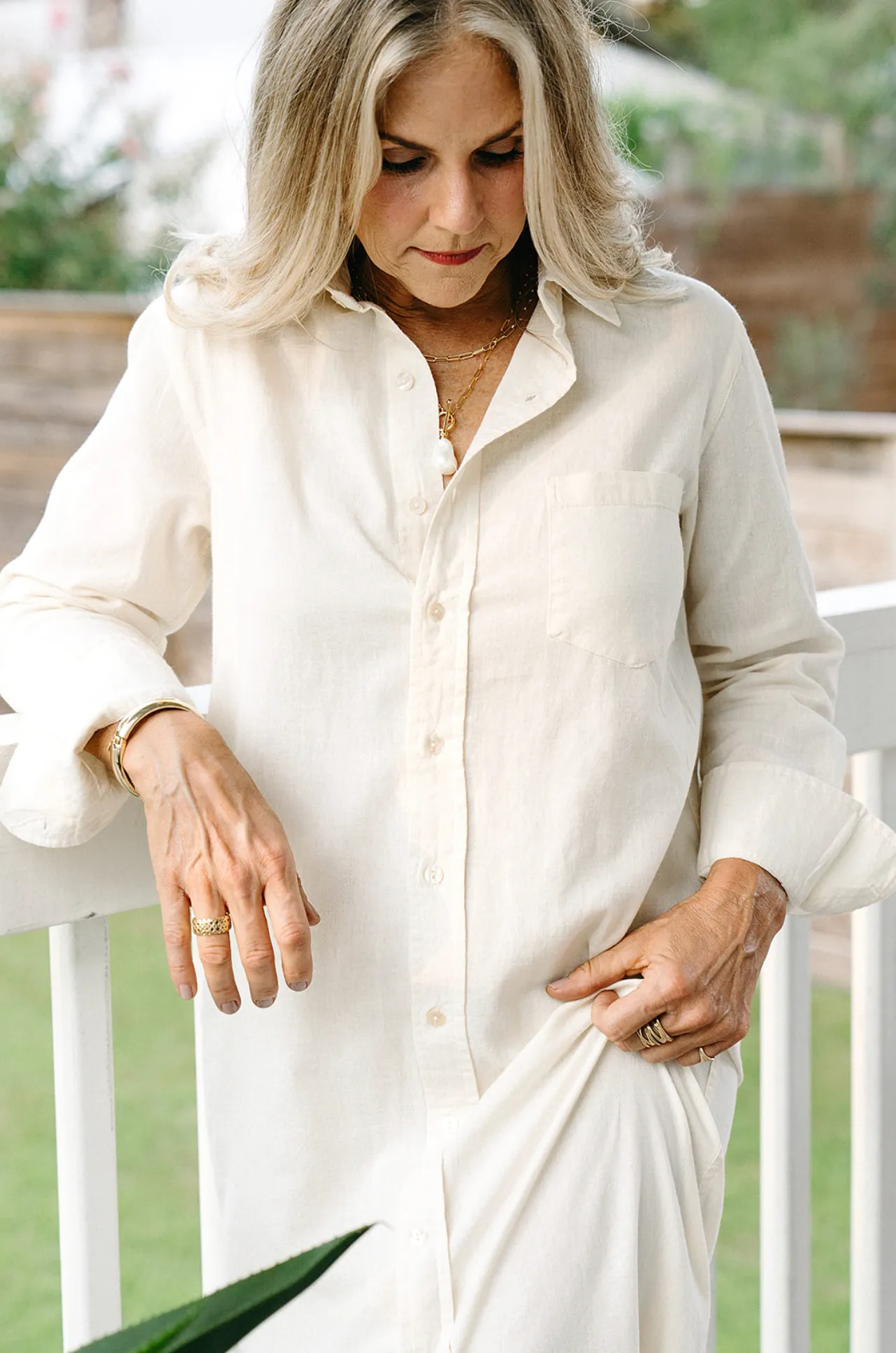 Market Shirt Dress-Sugar