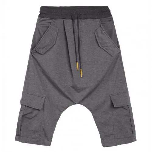 Men Harem Pants Summer fashion Adjustable Micro-elastic Soft Cotton Blend Low Crotch Cargo Trousers for Summer Men's Clothing