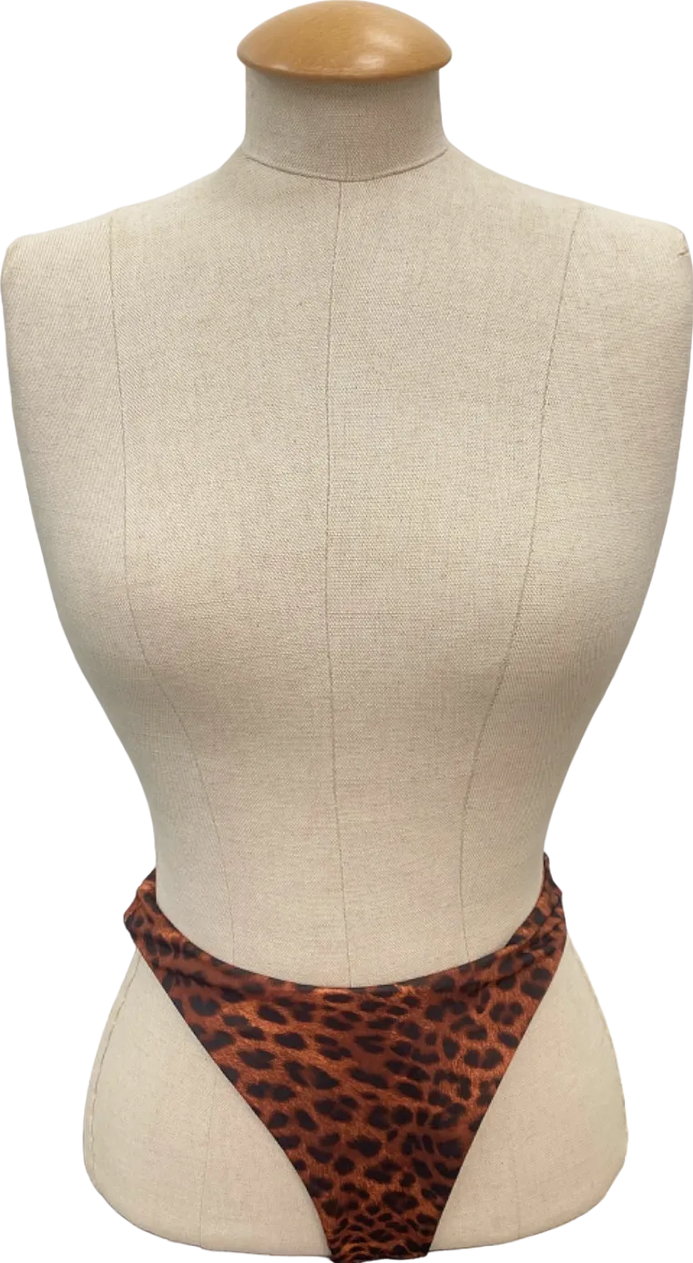 Monday Swimwear Leopard Bikini Bottoms UK S