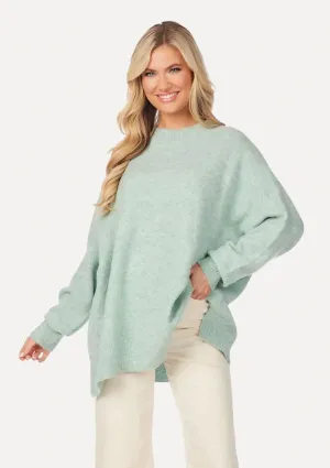 Monica Crew Neck Sweater - Green