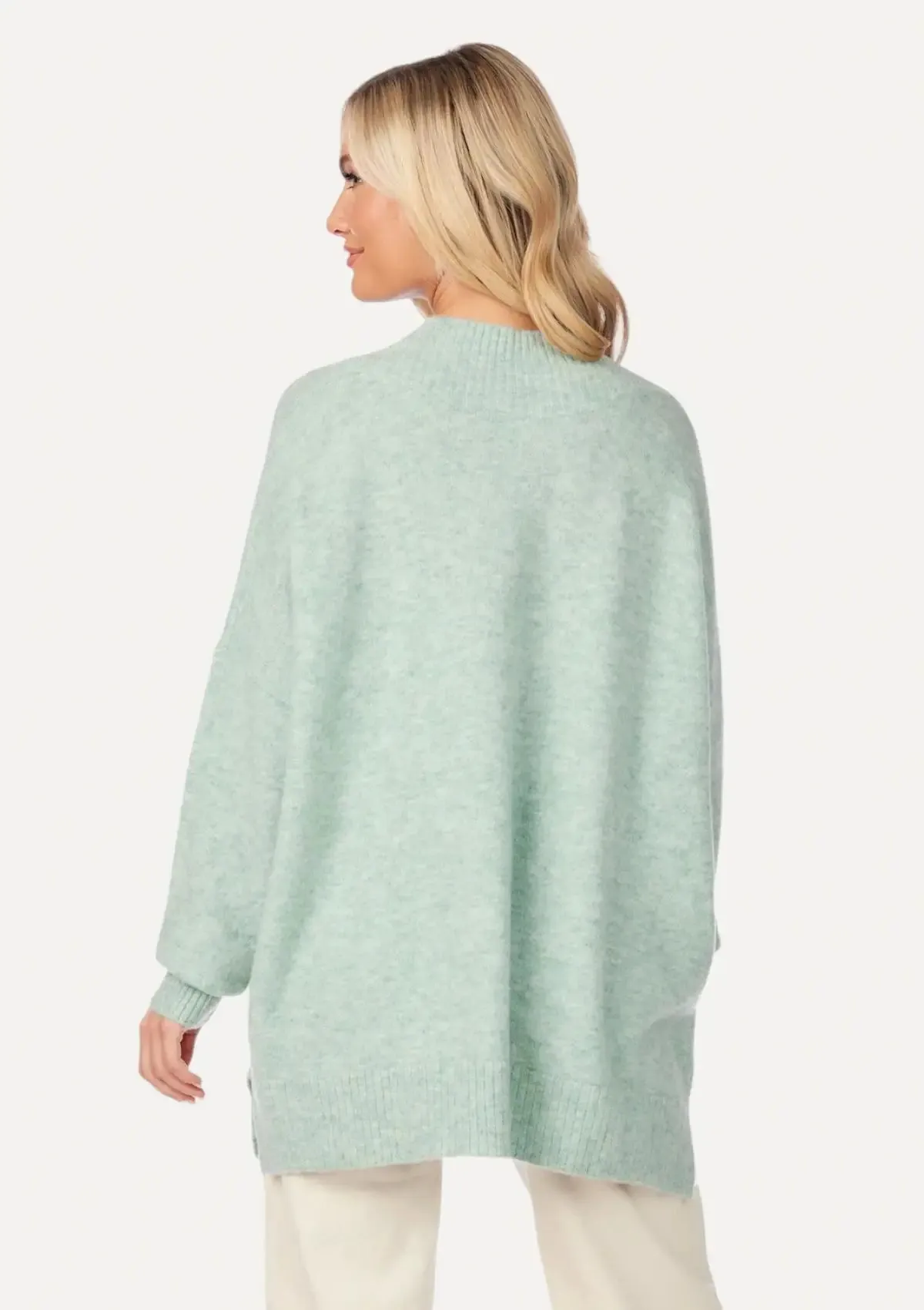Monica Crew Neck Sweater - Green