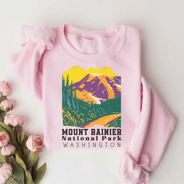 MOUNT RAINIER GRAPHIC SWEATSHIRT // 4 COLORS