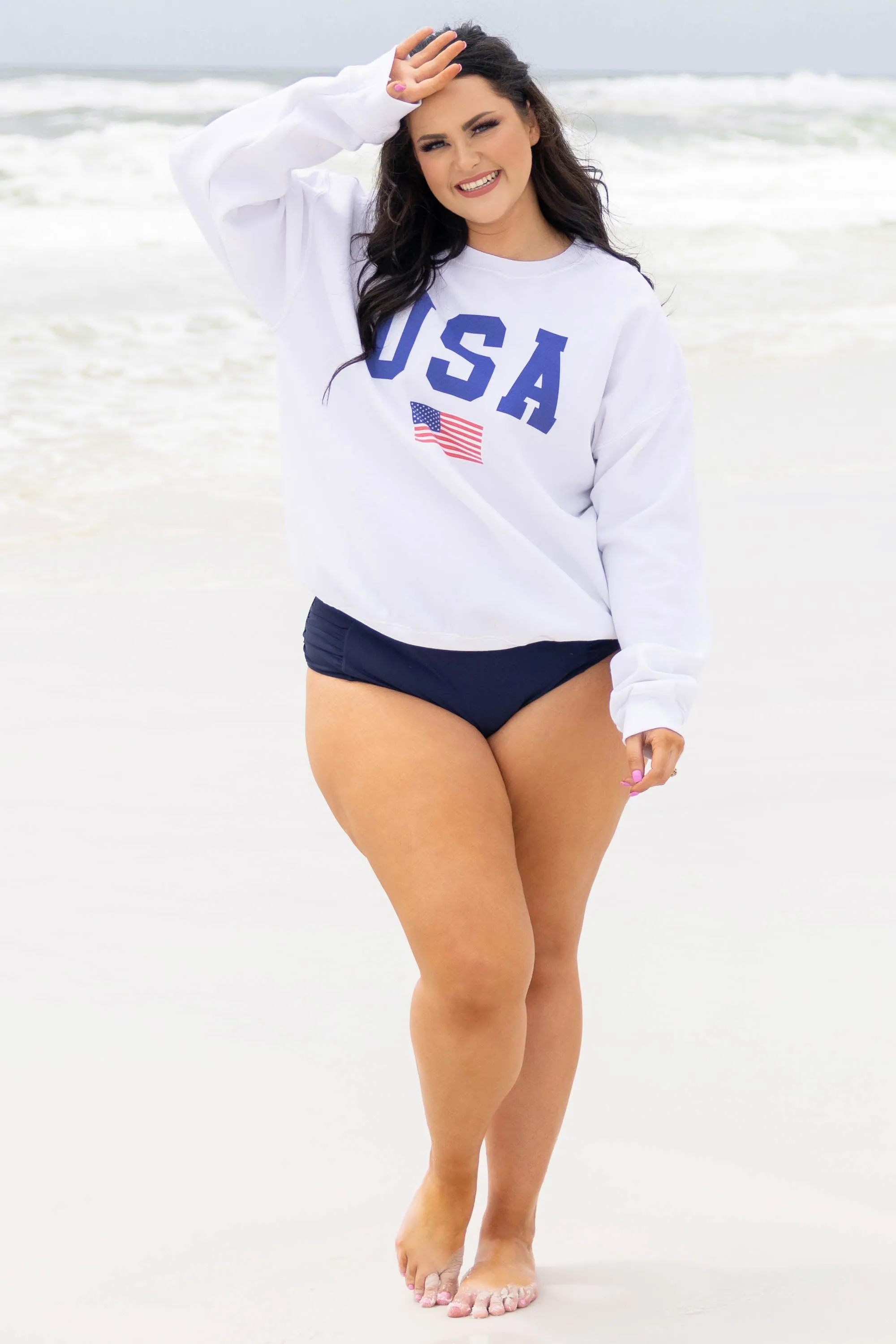 Oceans Of Love Swim Bottom, Navy