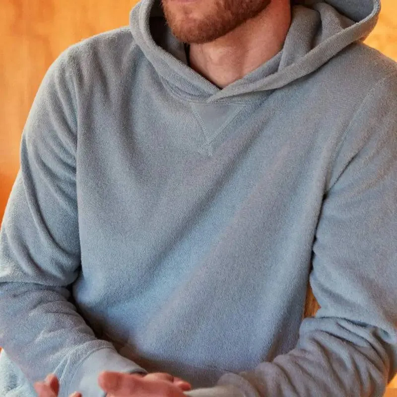 Optimized Title: Outerknown Hightide Pullover Hoodie for Men and Women - Available in Sizes Small to X-Large - Stylish Ash Blue Color