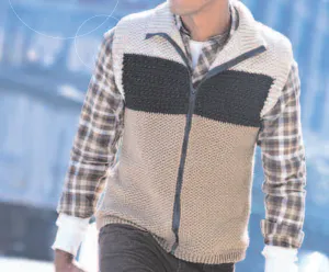 Red Heart Crochet Rugged Vest