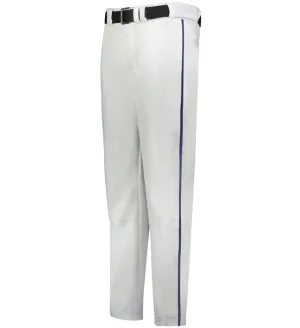Russell White with Navy Change Up Piped Youth Baseball Pants