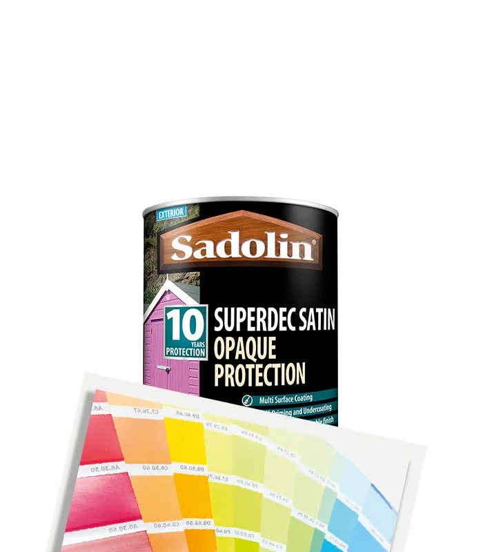 Sadolin Superdec Satin Opaque Wood Protection - Tinted Colour Match