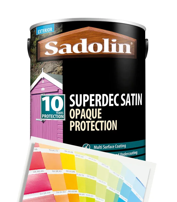 Sadolin Superdec Satin Opaque Wood Protection - Tinted Colour Match