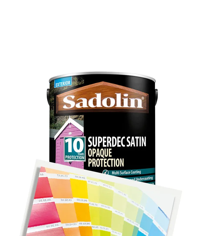 Sadolin Superdec Satin Opaque Wood Protection - Tinted Colour Match