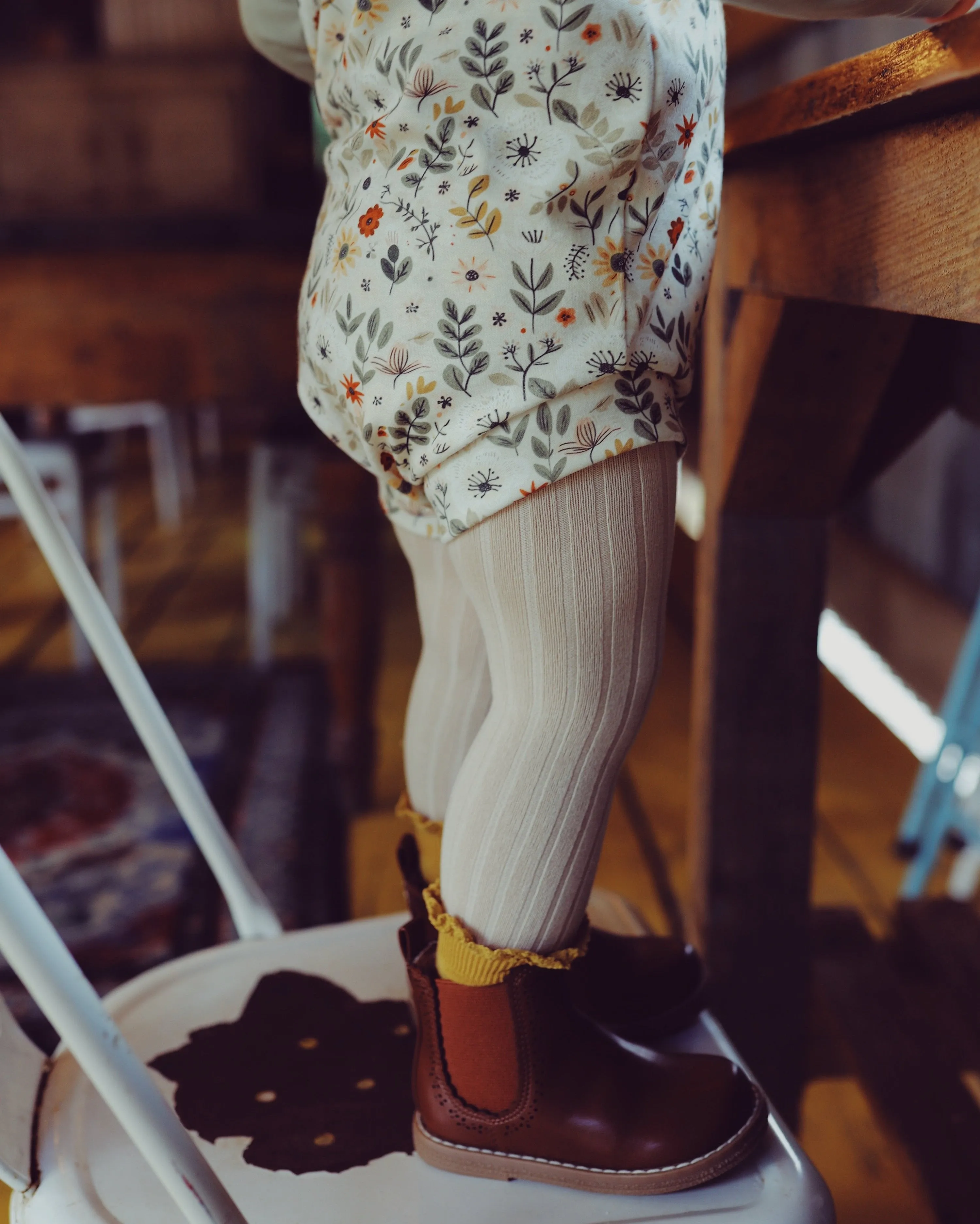 Sage Floral Bloomer Romper