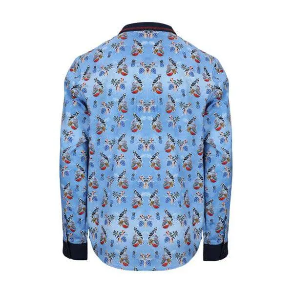 SKY BLUE LONG SLEEVE COTTON SHIRT