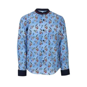 SKY BLUE LONG SLEEVE COTTON SHIRT