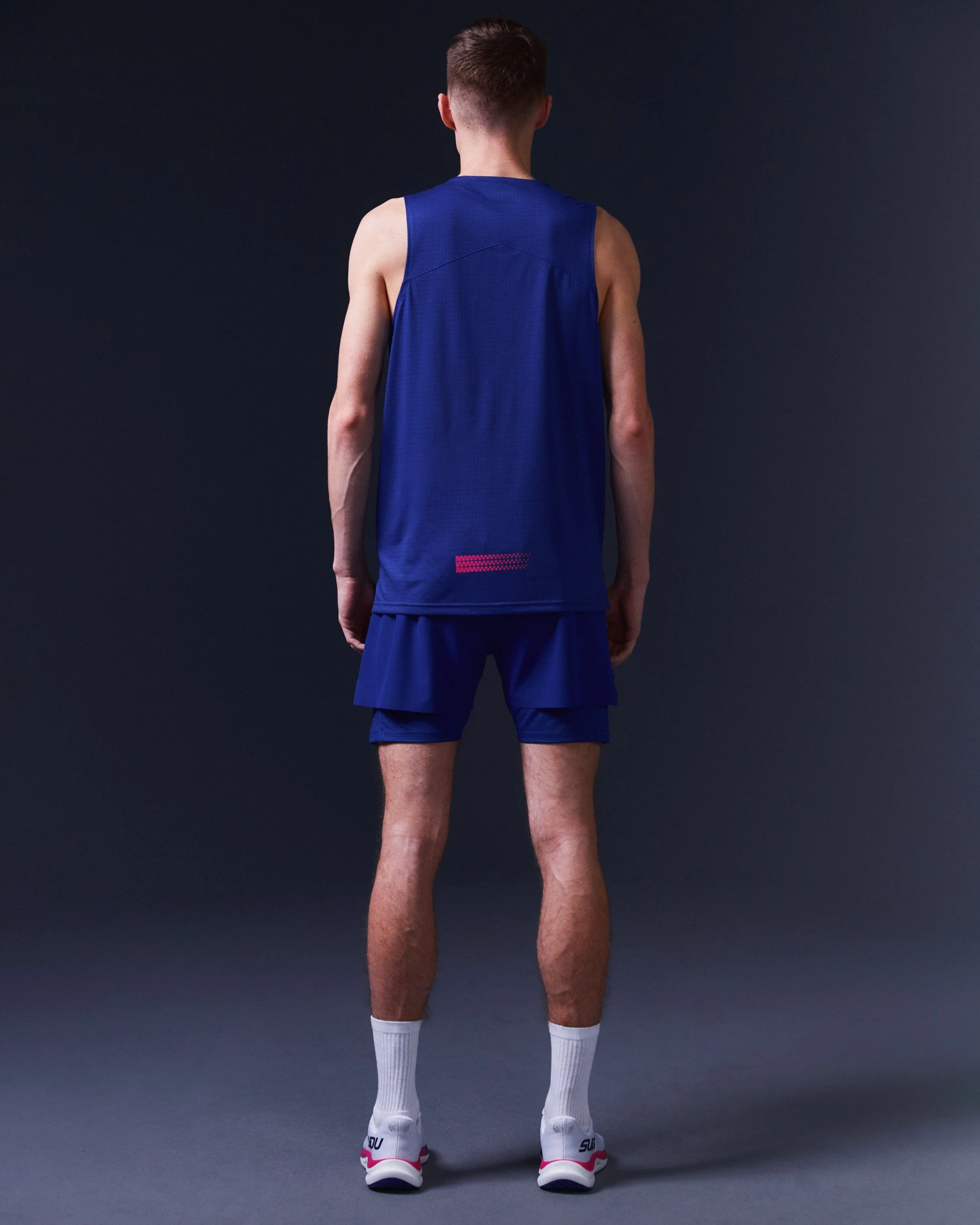 SRV 01 Run Vest - Dark Blue/Pink