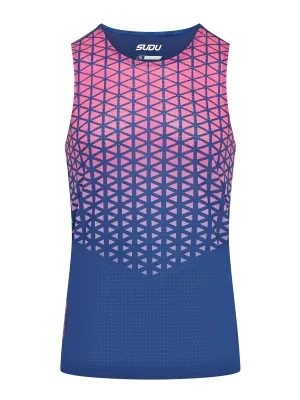 SRV 01 Run Vest - Dark Blue/Pink