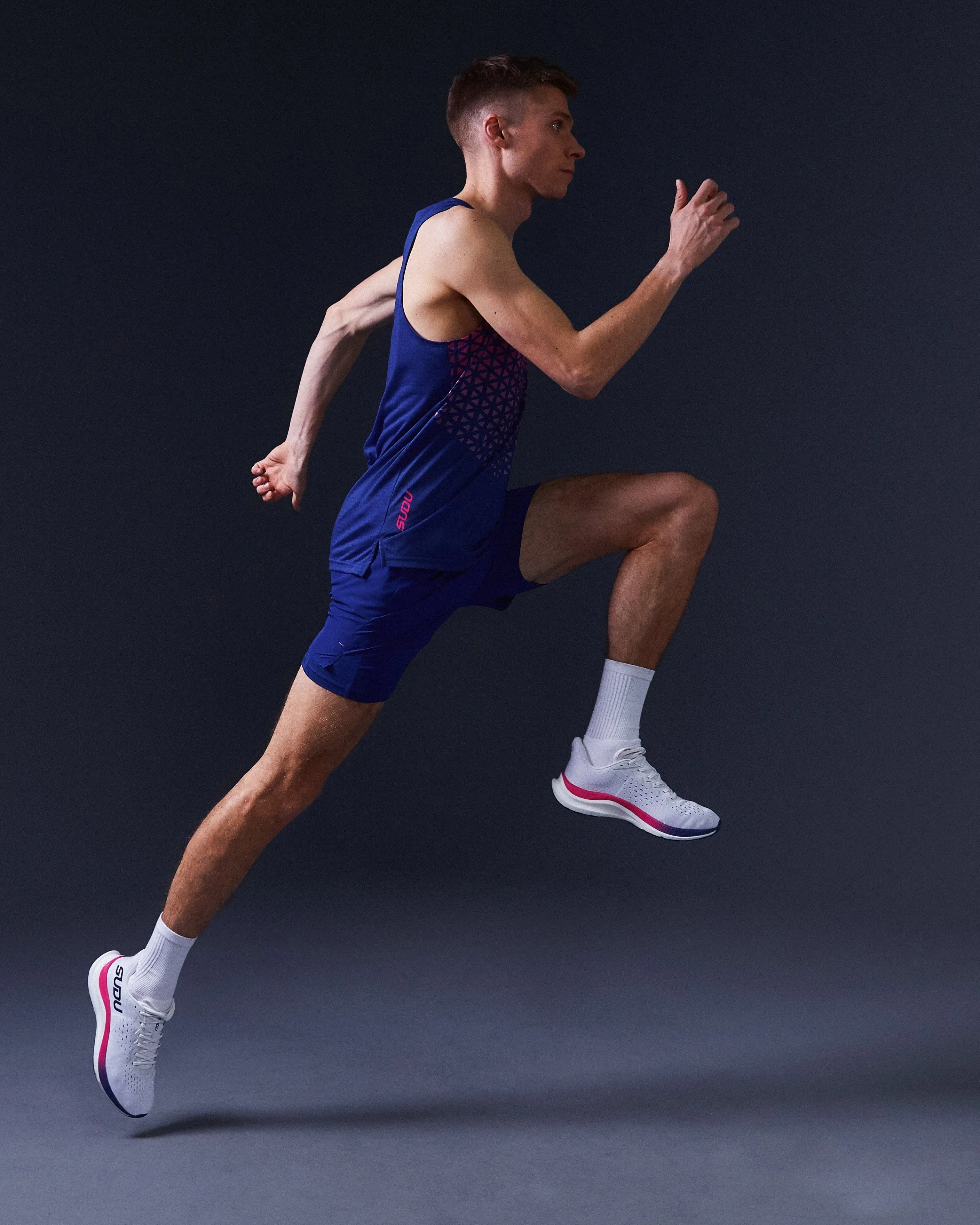 SRV 01 Run Vest - Dark Blue/Pink