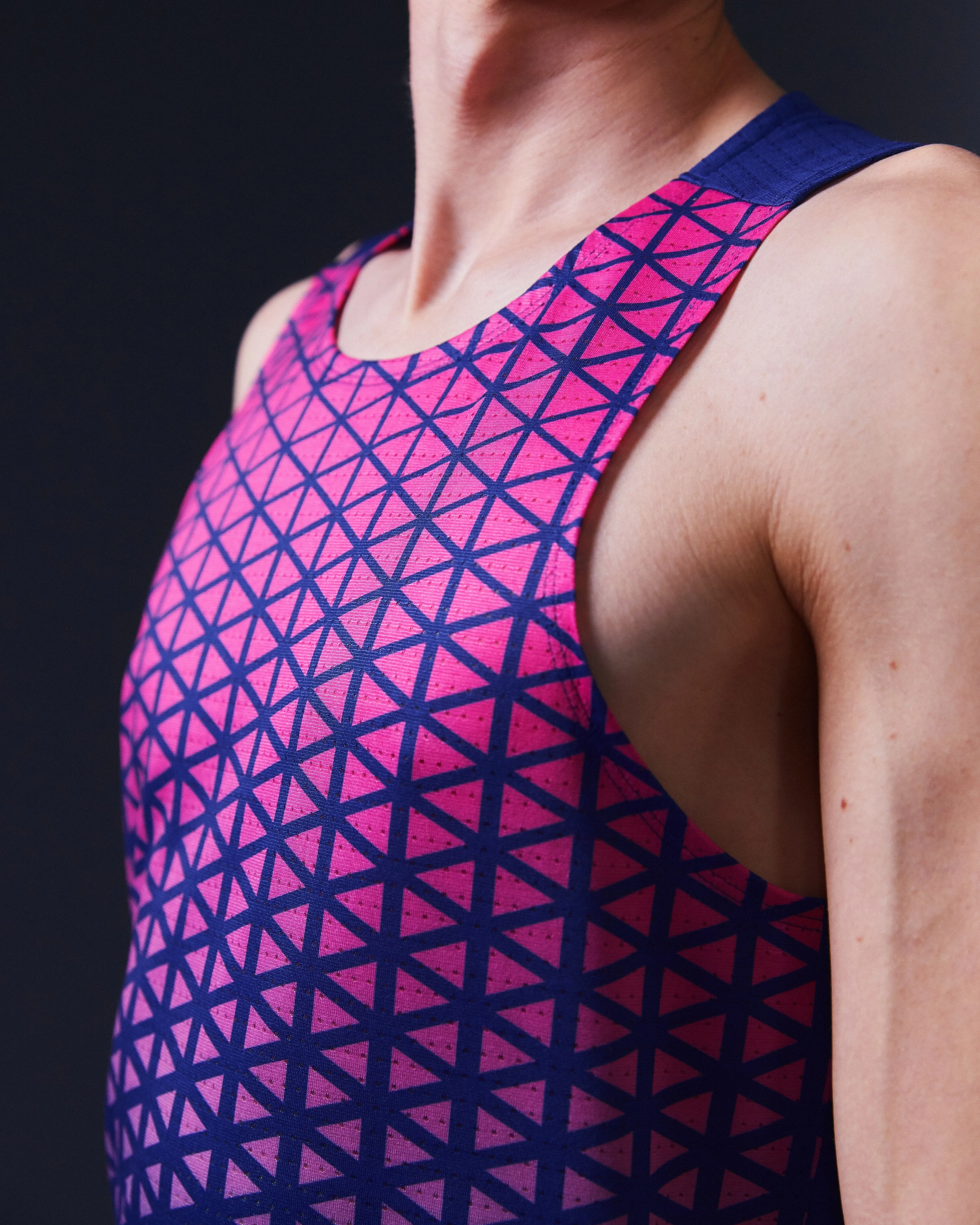 SRV 01 Run Vest - Dark Blue/Pink