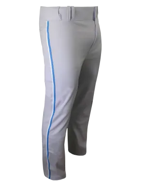Tapered Open Bottom Baseball Pants W/ Braiding