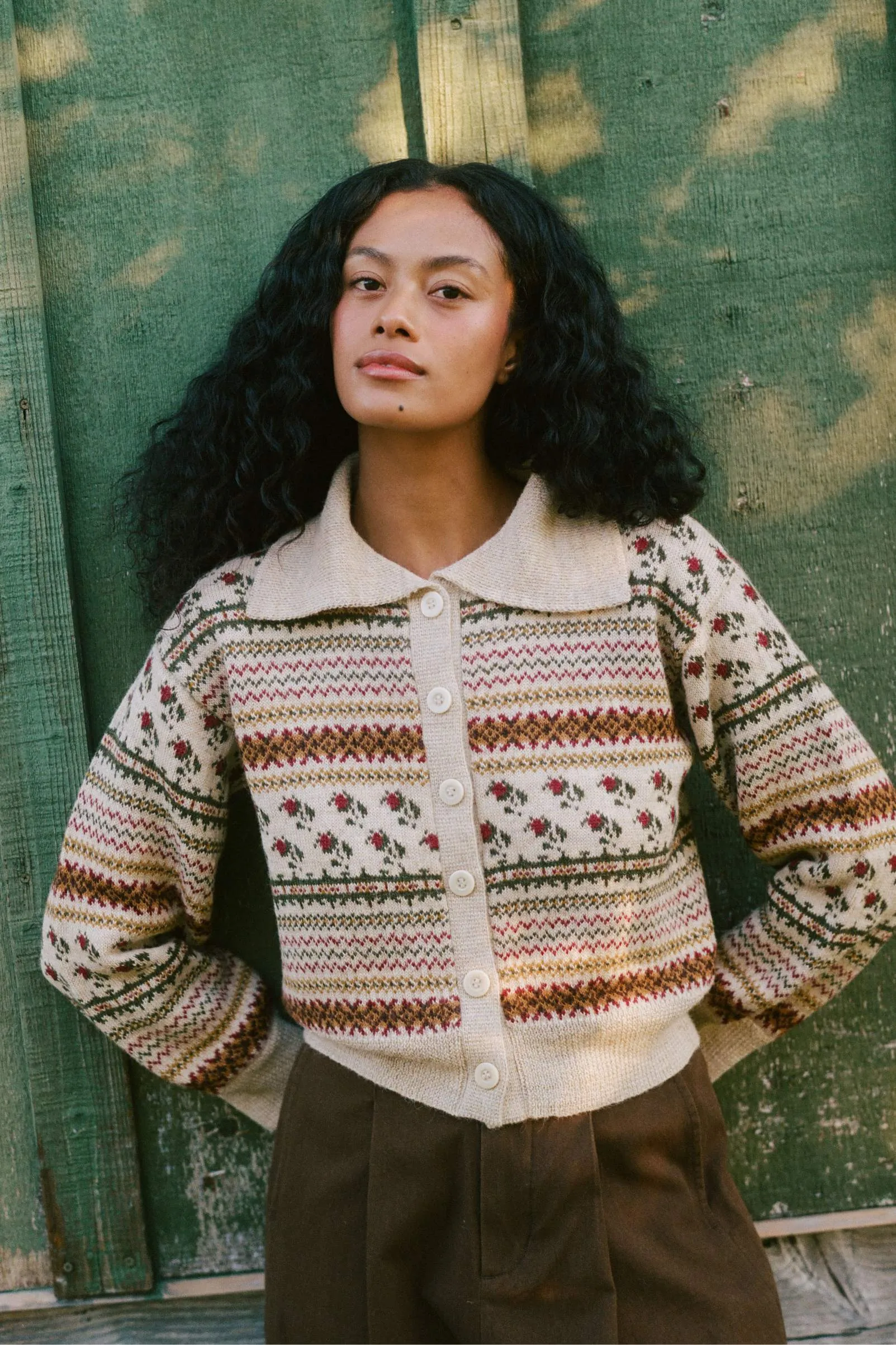 The Richard Cardigan | Fair Isle Rose