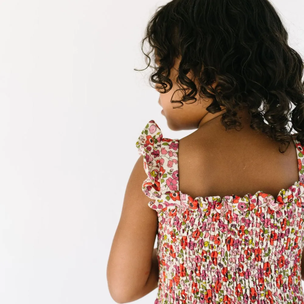 The Smocked Dress in Poppy Floral