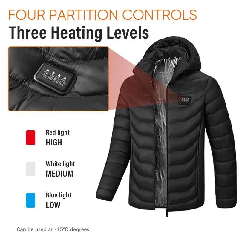 Trend4us Ultra-Warm Heated Jacket with 23-Zone Heating