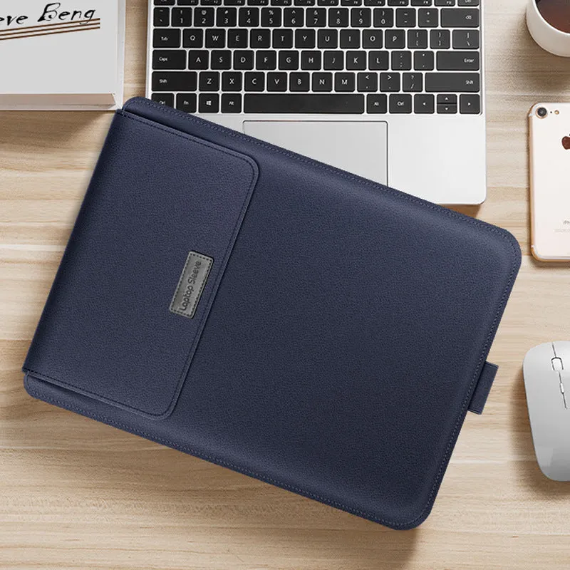 Universal Laptop Bag Case - Elegant PU Leather & TPU Protection