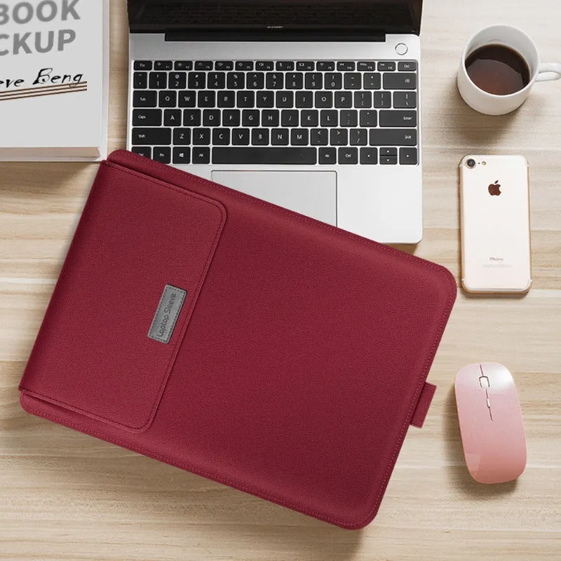 Universal Laptop Bag Case - Elegant PU Leather & TPU Protection