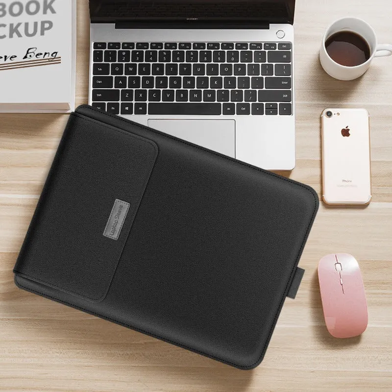 Universal Laptop Bag Case - Elegant PU Leather & TPU Protection