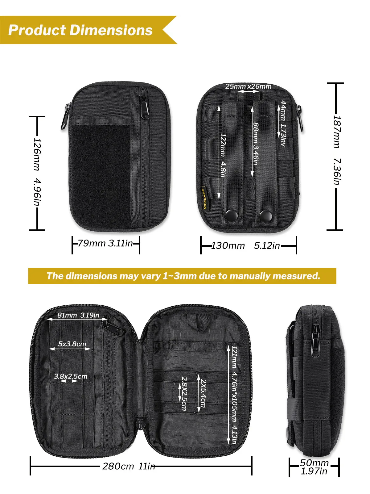 VE30 | Molle Tool Pouch, Compact Belt