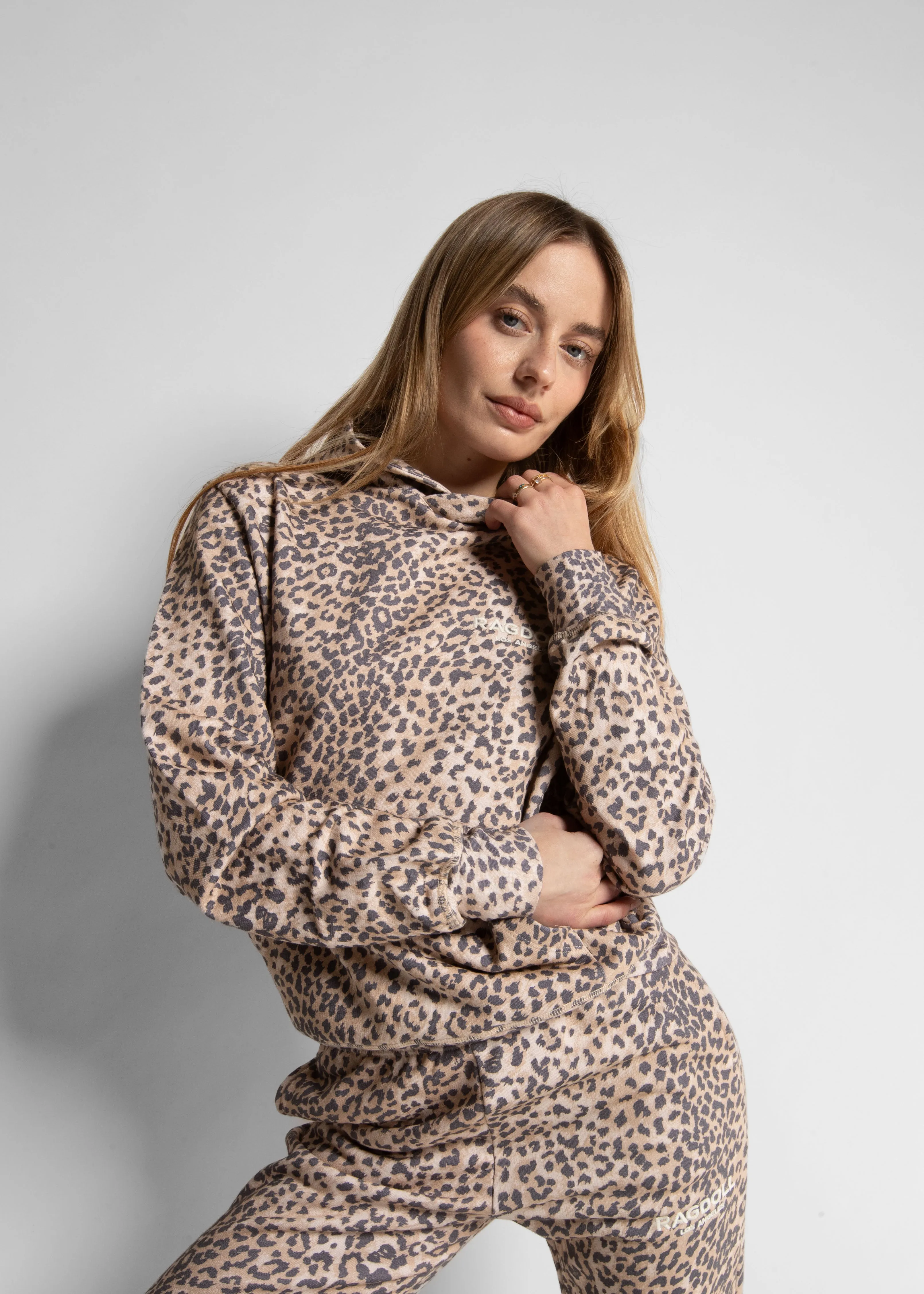 VINTAGE SWEATSHIRT- LEOPARD BEIGE