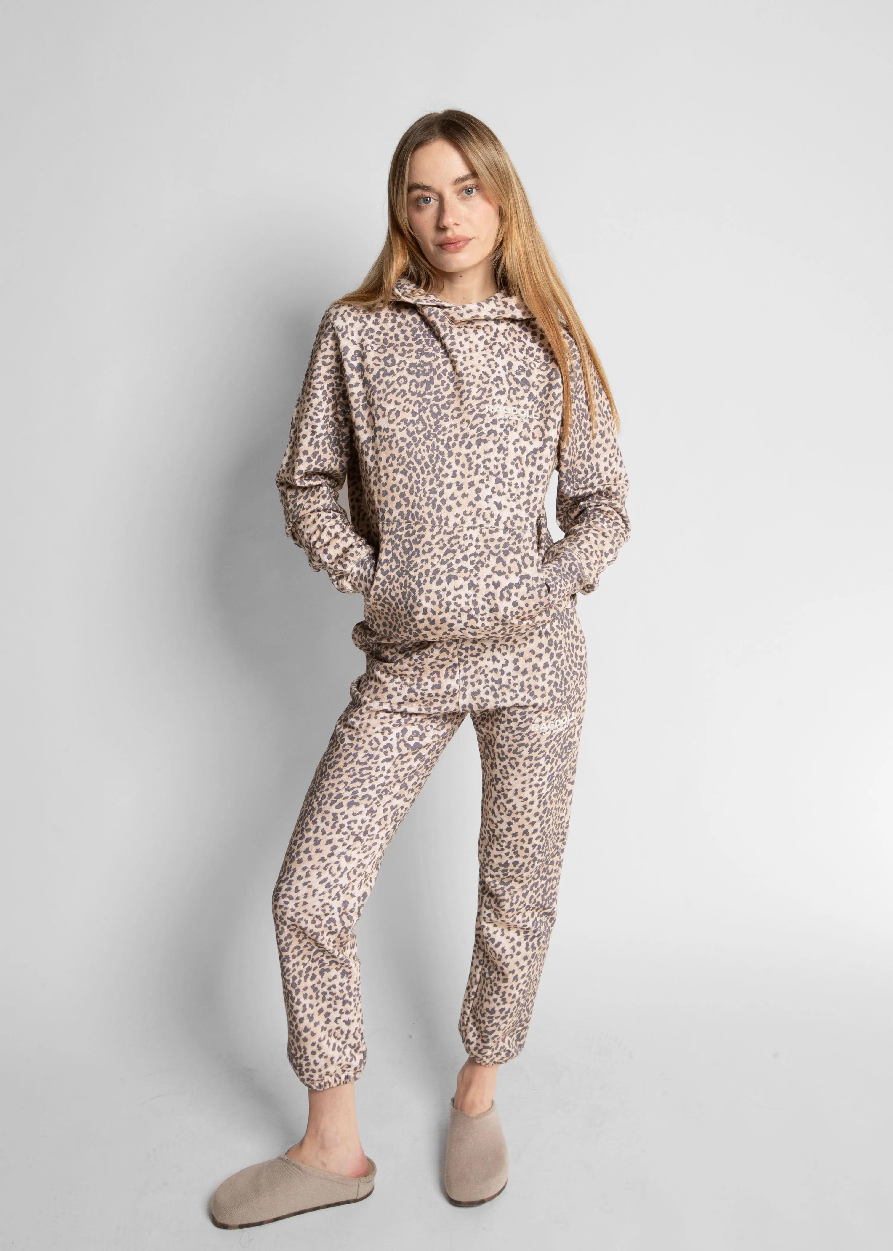 VINTAGE SWEATSHIRT- LEOPARD BEIGE