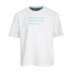 WHITE GREEN SHORT SLEEVE T-SHIRT FOR BOYS