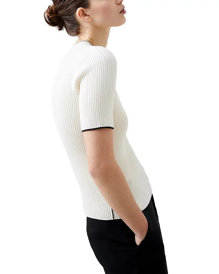 Women's Mozza Short Sleeve Jumper - Classic Cream
