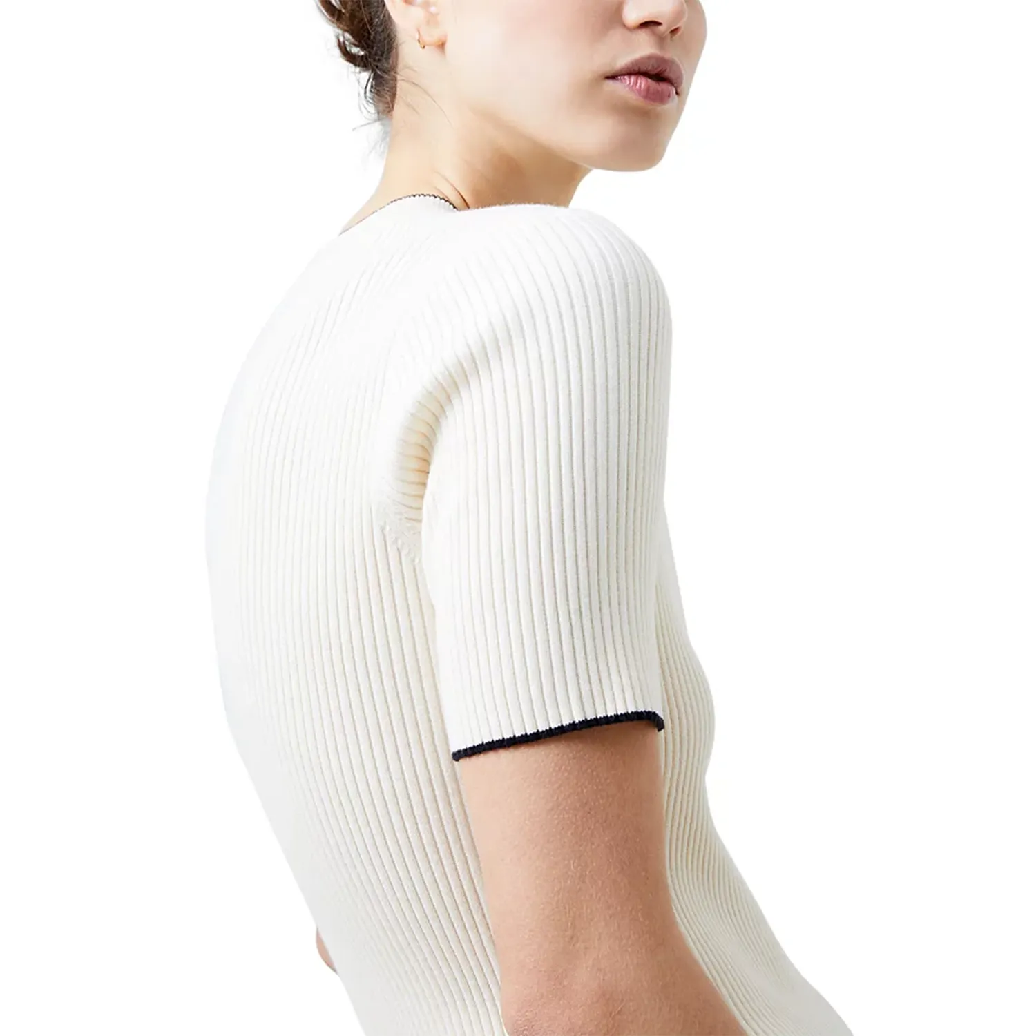 Women's Mozza Short Sleeve Jumper - Classic Cream